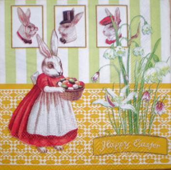 999.052 Rabbits:  unnatürlich - 3-ply - Ambiente